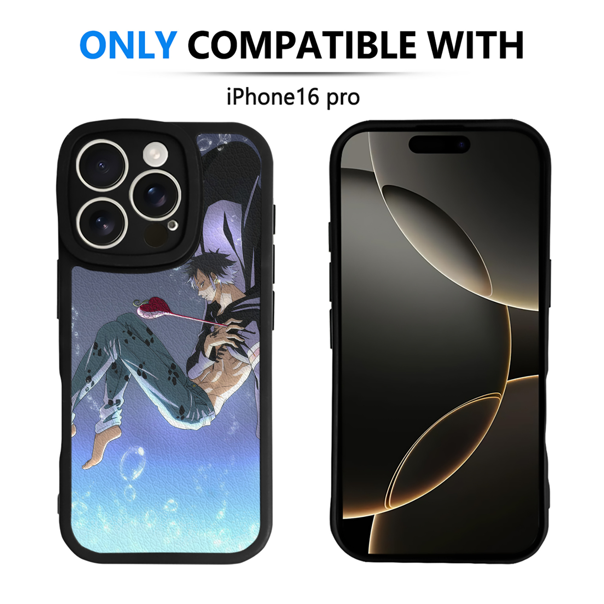 （画像用） ワンピース ONE PIECE 【iPhone 16シリーズ対応】シリコンスマホケース（レザー調） 材質：シリコン